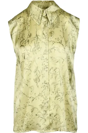 Fabiana Filippi Dames, Blouses & Shirts, Groen, Maat: L Zijde
