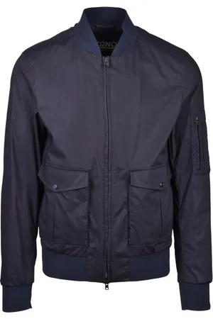 HERNO Heren, Jassen, Blauw, Maat: L Katoen