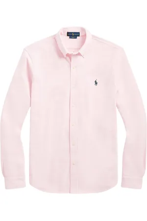 Ralph Lauren Heren, Overhemden, Roze, Maat: M Katoen