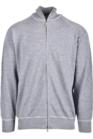 ELEVENTY Heren, Truien, Grijs, Maat: XL Wol