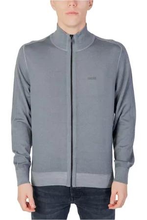 HUGO BOSS Heren, Truien, Grijs, Maat: M Wol