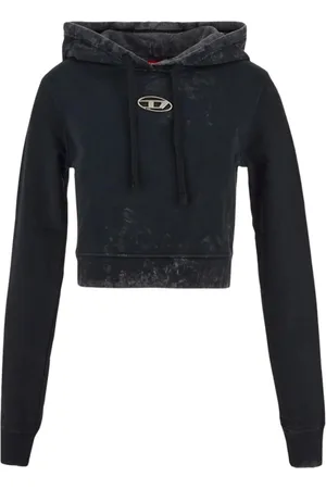 Diesel Dames, Sweatshirts & Hoodies, Zwart, Maat: M