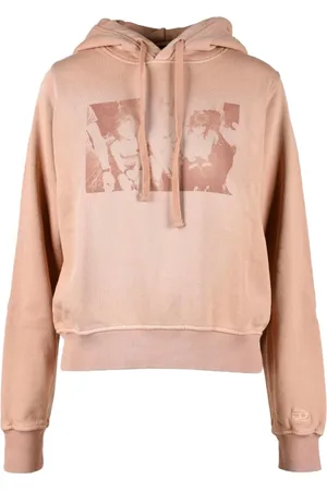 Diesel Dames, Sweatshirts & Hoodies, Roze, Maat: XS Katoen
