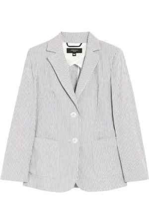 Max Mara Dames, Jassen, Blauw, Maat: S Katoen