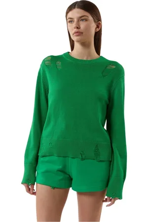 Silvian Heach Dames, Truien, Groen, Maat: XL Katoen