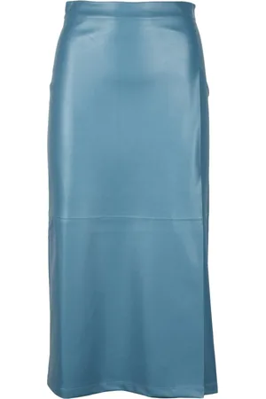Max Mara Dames, Rokken, Blauw, Maat: XS Poliester