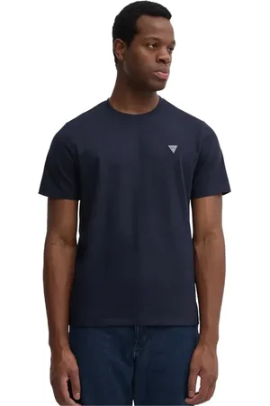Guess Heren, Tops, Blauw, Maat: M Katoen