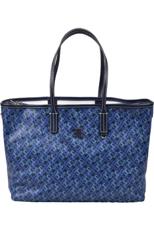 Tommy Hilfiger Dames, Tassen, Blauw, Maat: ONE Size Katoen