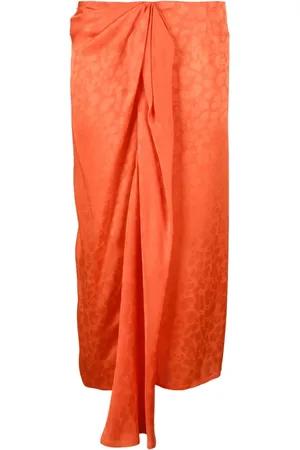 Manila Grace Dames, Rokken, Oranje, Maat: L Zijde