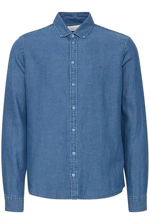 Casual Friday Heren, Overhemden, Blauw, Maat: XL Linnen
