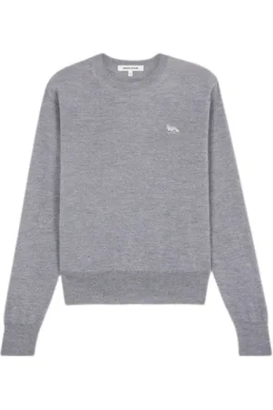 Maison Kitsuné Dames, Truien, Grijs, Maat: L Wol
