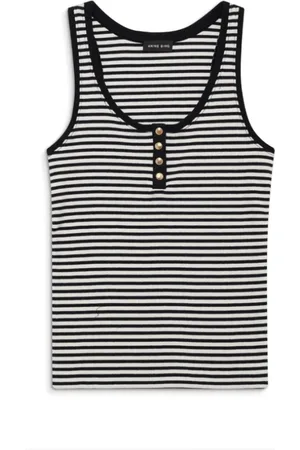 ANINE BING Dames, Tops, Zwart, Maat: L
