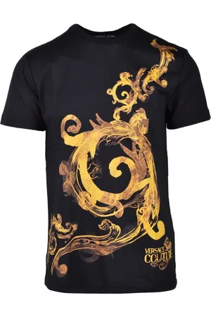 VERSACE Heren, Tops, Zwart, Maat: S Katoen