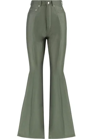 Rick Owens Dames, Broeken, Groen, Maat: W27 Linnen