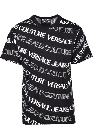 VERSACE Heren, Tops, Zwart, Maat: M Katoen