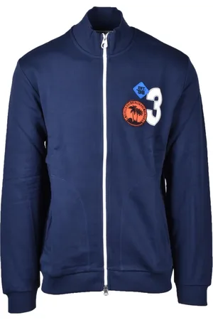 Bikkembergs Heren, Sweatshirts & Hoodies, Blauw, Maat: L Katoen