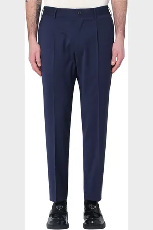 Biagio Santaniello Heren, Broeken, Blauw, Maat: XL