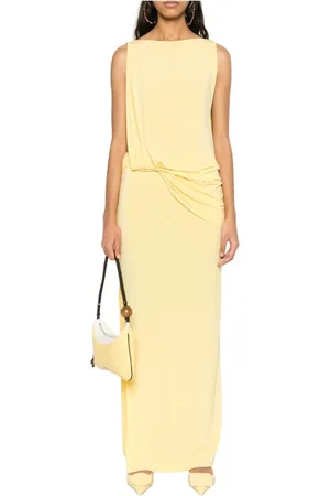 Jacquemus Dames, Jurken, Geel, Maat: M Viscose