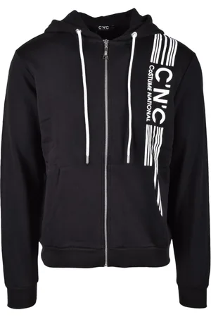 Costume National Heren, Sweatshirts & Hoodies, Zwart, Maat: XL Katoen