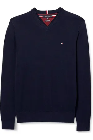 Tommy Hilfiger Heren, Truien, Blauw, Maat: XL Katoen