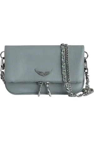 Zadig & Voltaire Dames, Tassen, Grijs, Maat: ONE Size Leer