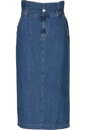 EMMA & GAIA Dames, Rokken, Blauw, Maat: XS Denim