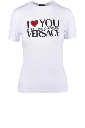 VERSACE Dames, Tops, Wit, Maat: XS Katoen