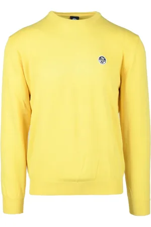 North Sails Heren, Sweatshirts & Hoodies, Geel, Maat: S Katoen