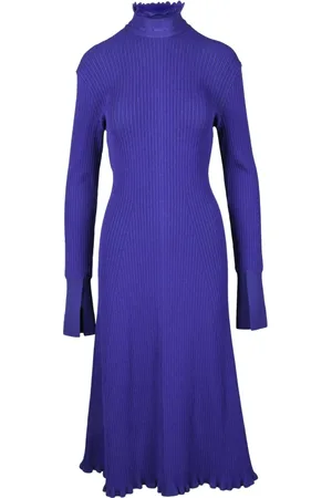 Serafini Dames, Jurken, Blauw, Maat: S Viscose