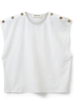 Sofie Schnoor Dames, Tops, Wit, Maat: XS