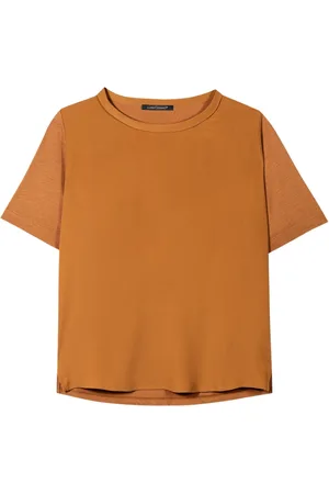 Luisa Cerano Dames, Tops, Oranje, Maat: XL Zijde