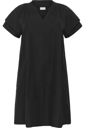 Kaffe Dames, Jurken, Zwart, Maat: 3XL Katoen
