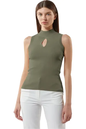 Silvian Heach Dames, Truien, Groen, Maat: XS Nylon