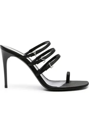 Saint Laurent Dames, Schoenen, Zwart, Maat: 38 1/2 EU Satijn