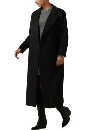 Neo Noir Dames, Mantels, Grijs, Maat: M Wol