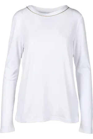 ELEVENTY Dames, Tops, Wit, Maat: XL Katoen