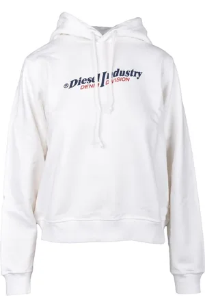 Diesel Dames, Sweatshirts & Hoodies, Wit, Maat: XS Katoen
