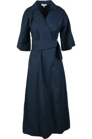 ANTONELLI Dames, Mantels, Blauw, Maat: XL Katoen
