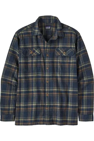 Patagonia Heren, Overhemden, Blauw, Maat: XS Katoen