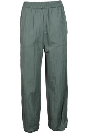 Max Mara Dames, Broeken, Groen, Maat: S Polyamide