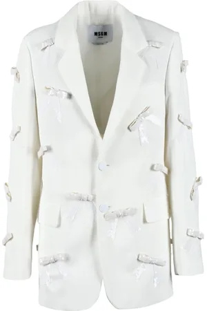 Msgm Dames, Jassen, Wit, Maat: M Poliester