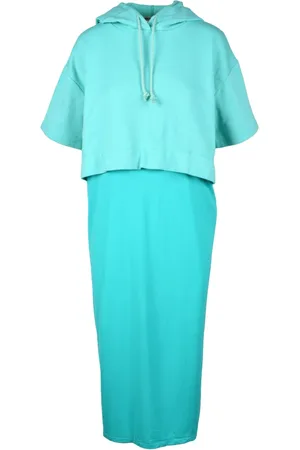 SEMICOUTURE Dames, Jurken, Groen, Maat: S Polyamide