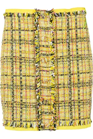 Msgm Dames, Rokken, Geel, Maat: 2XS Katoen