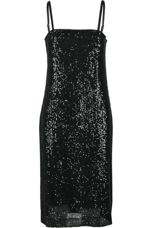 SEVENTY BY SERGIO TEGON Dames, Jurken, Zwart, Maat: 2XS Poliester