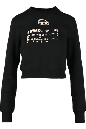 Diesel Dames, Sweatshirts & Hoodies, Zwart, Maat: S Katoen