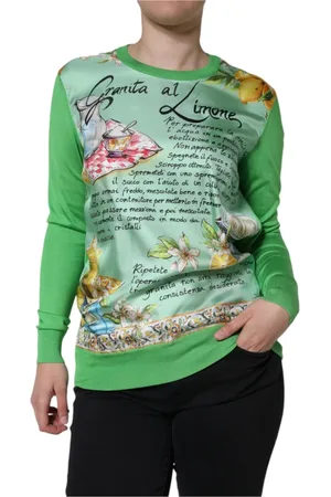 Dolce & Gabbana Dames, Tops, Groen, Maat: M Zijde