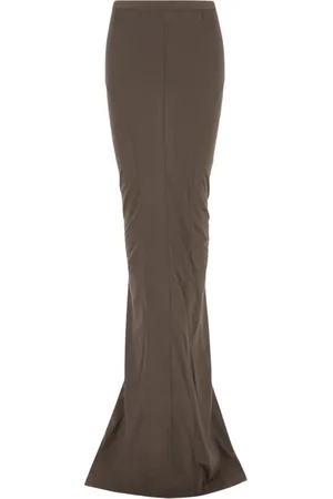 Rick Owens Dames, Rokken, Bruin, Maat: S Katoen