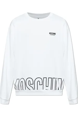 Moschino Heren, Sweatshirts & Hoodies, Wit, Maat: S Katoen
