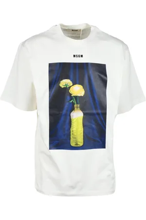 Msgm Heren, Tops, Wit, Maat: 2XS Katoen