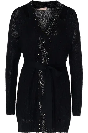 Twin-Set Dames, Jurken, Zwart, Maat: XL Leer